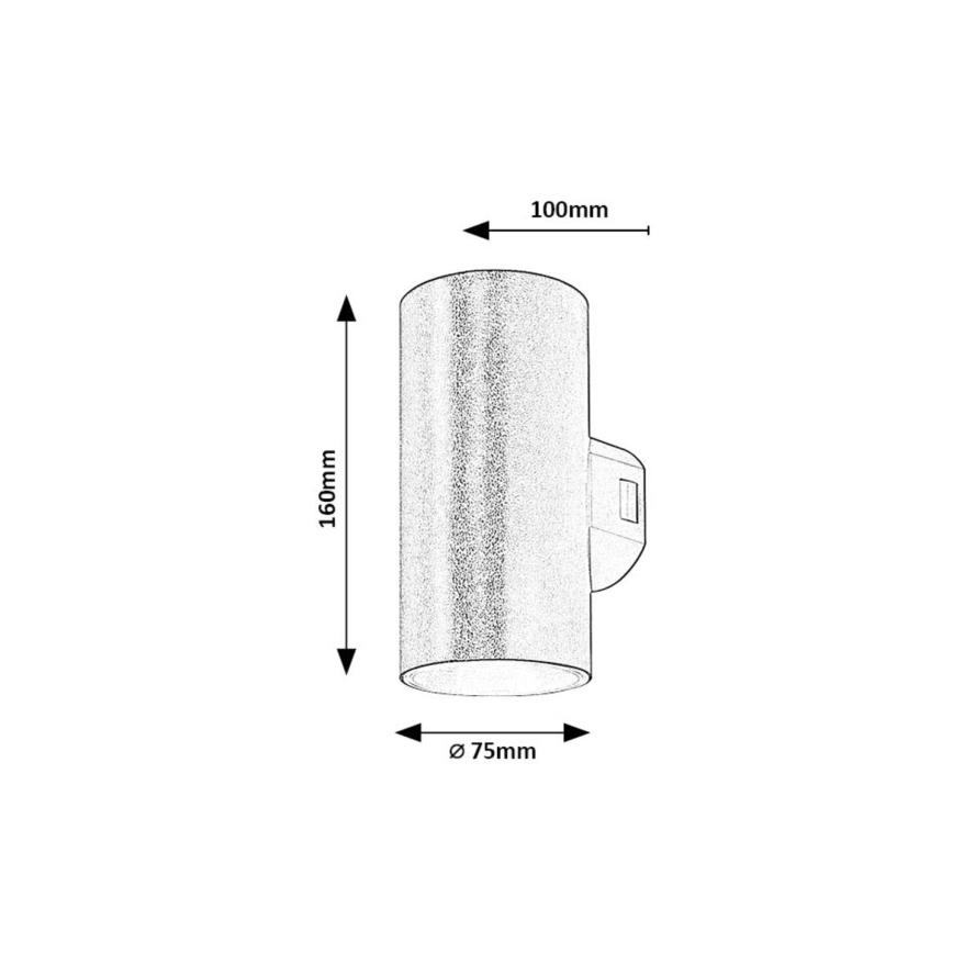 Rabalux - LED vägglampa för utomhusbruk LED/18W/230V 2700/4000/6500K IP65 svart