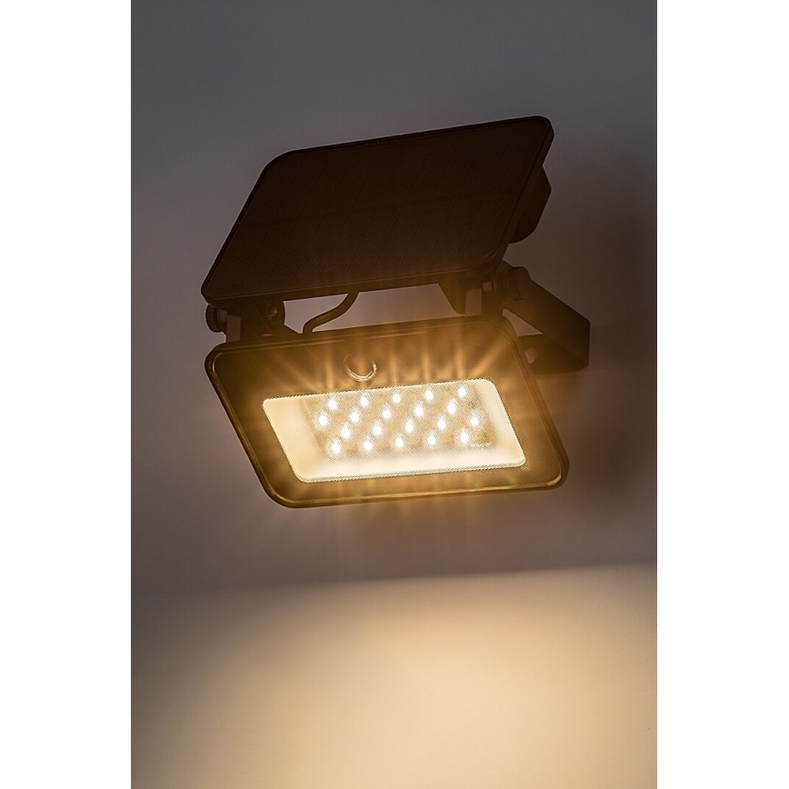 Rabalux - LED solreflektor med sensor LED/6W/3,7V 3000/4000/6500K IP65 2200 mAh