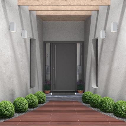 Rabalux - LED vägglampa för utomhusbruk LED/18W/230V 2700/4000/6500K IP65 vit