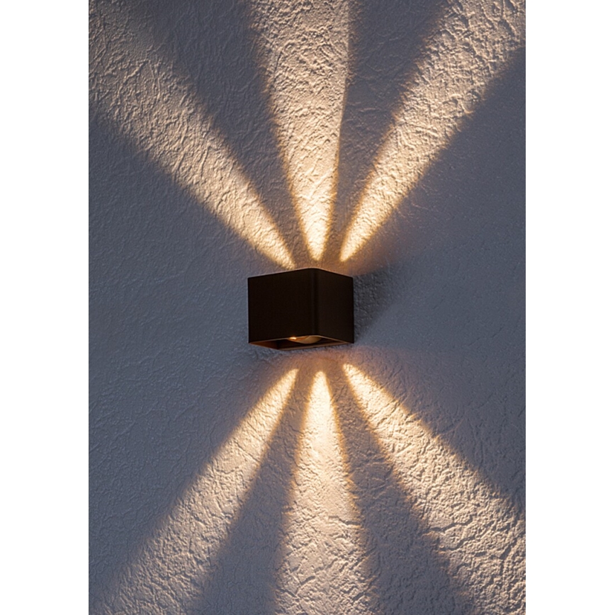 Rabalux - LED vägglampa för utomhusbruk LED/10W/230V IP54 brun