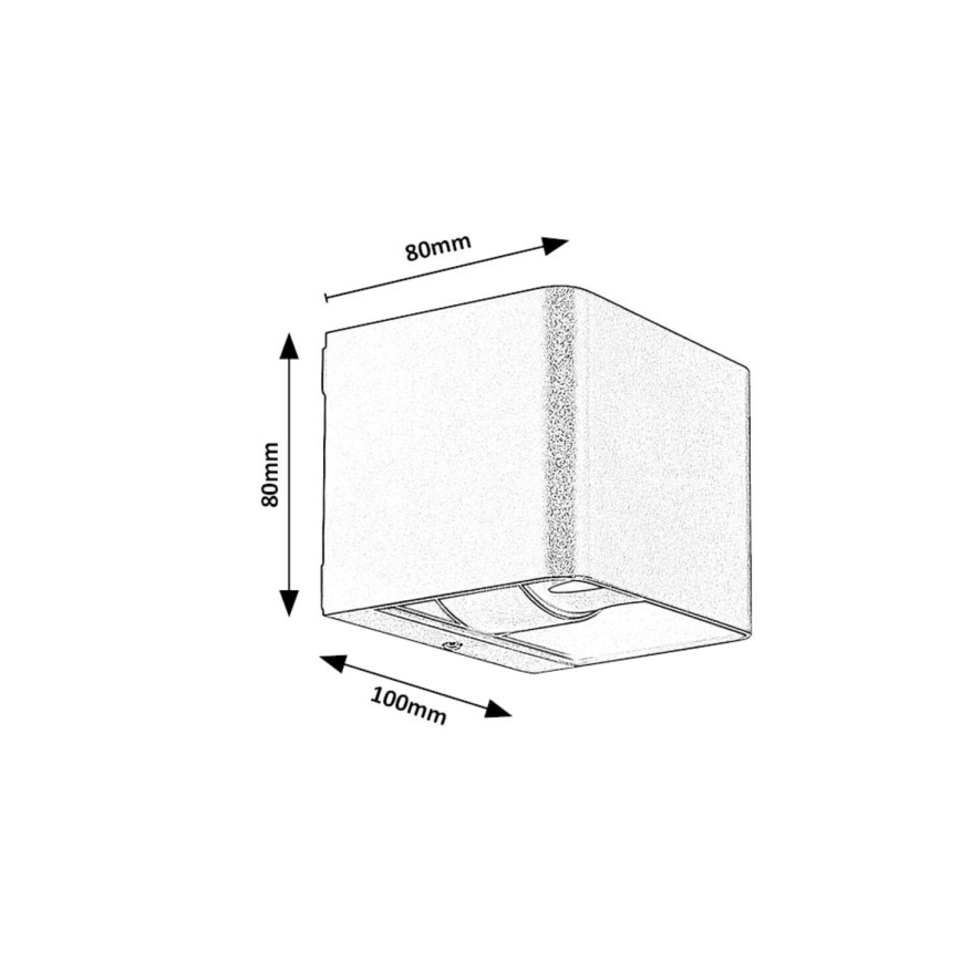 Rabalux - LED vägglampa för utomhusbruk LED/10W/230V IP54 brun
