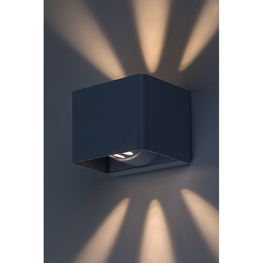 Rabalux - LED vägglampa för utomhusbruk LED/10W/230V IP54 grå