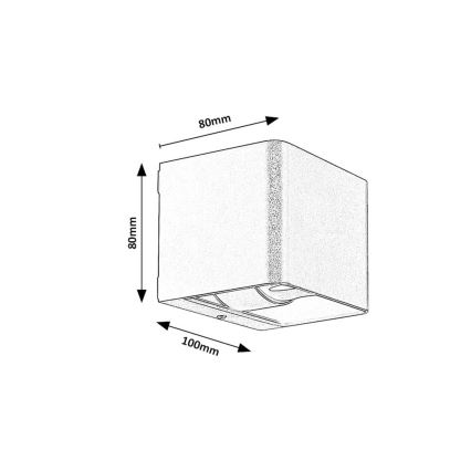 Rabalux - LED vägglampa för utomhusbruk LED/10W/230V IP54 grå