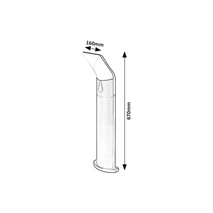 Rabalux - LED-lampa för utomhusbruk LED/10W/230V IP54