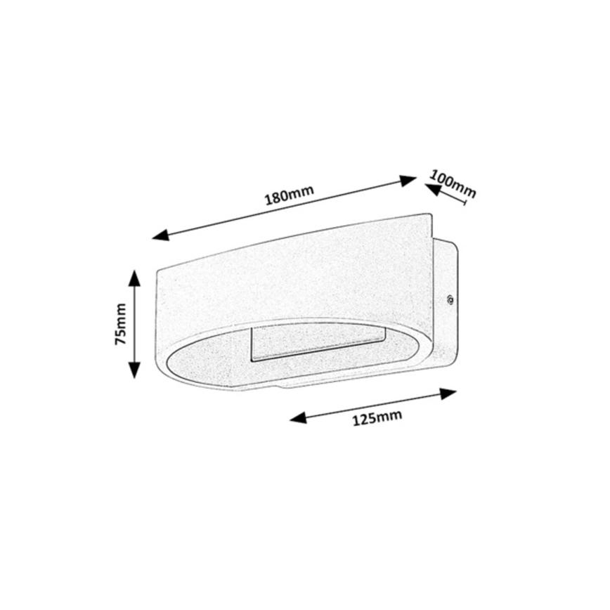 Rabalux - LED utomhusvägglampa LED/9W/230V IP54 vit