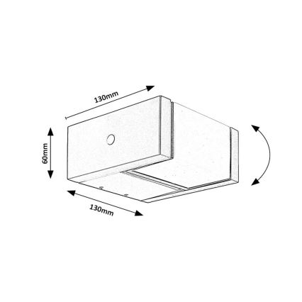 Rabalux - LED vägglampa för utomhusbruk LED/10W/230V IP54