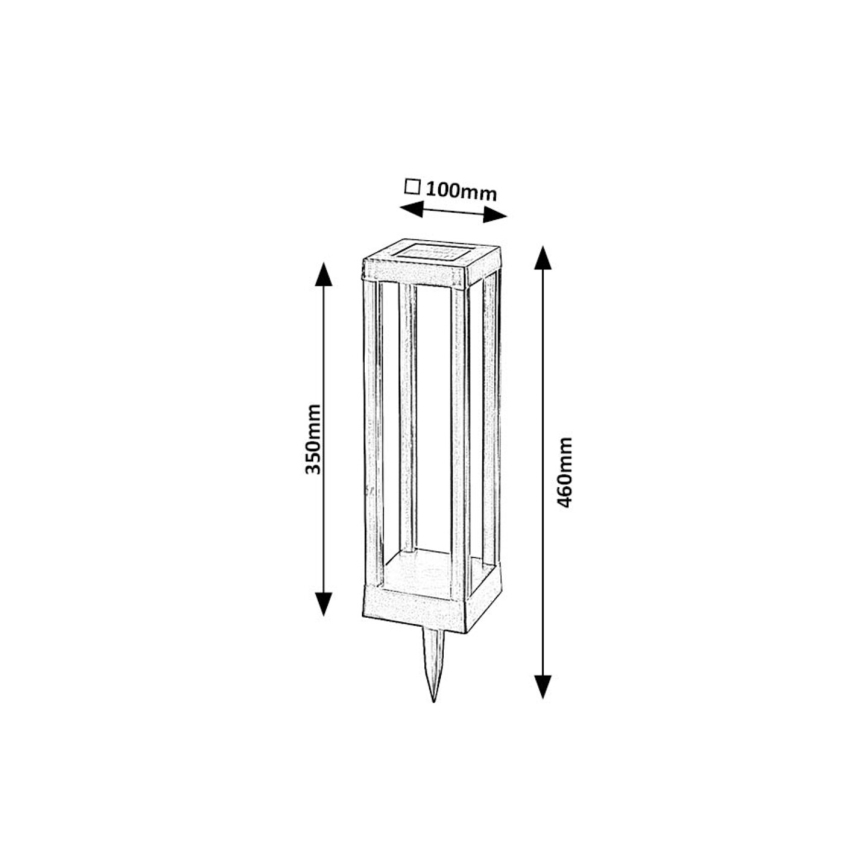 Rabalux - LED Solcellslampa LED/0,18W/3,7V IP44 500 mAh
