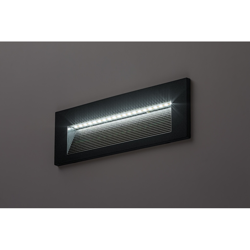 Rabalux - LED-utomhusväggarmatur 6W/230V IP65 svart