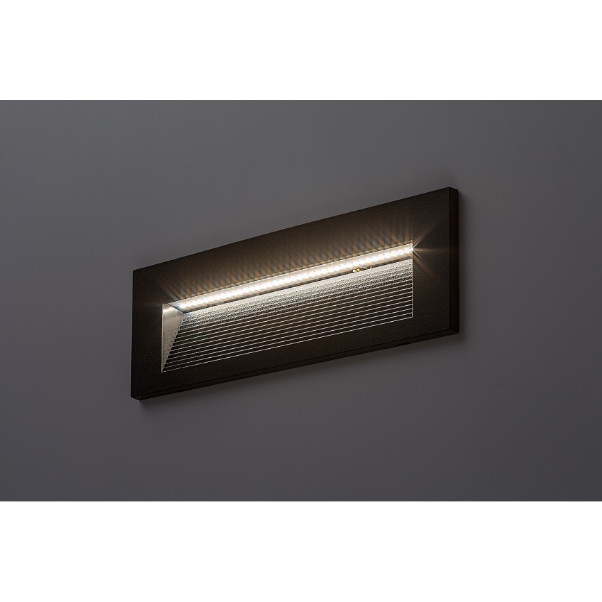 Rabalux - LED-utomhusväggarmatur 6W/230V IP65 svart