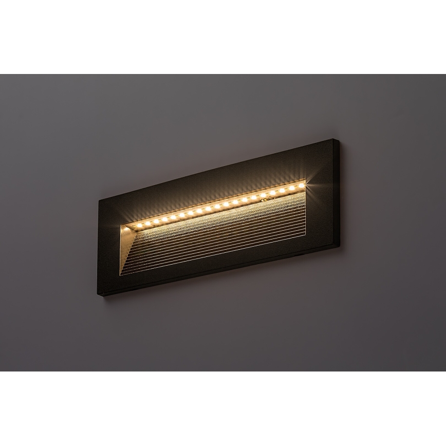 Rabalux - LED-utomhusväggarmatur 6W/230V IP65 svart