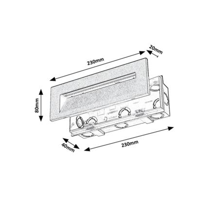 Rabalux - LED-utomhusväggarmatur 6W/230V IP65 svart