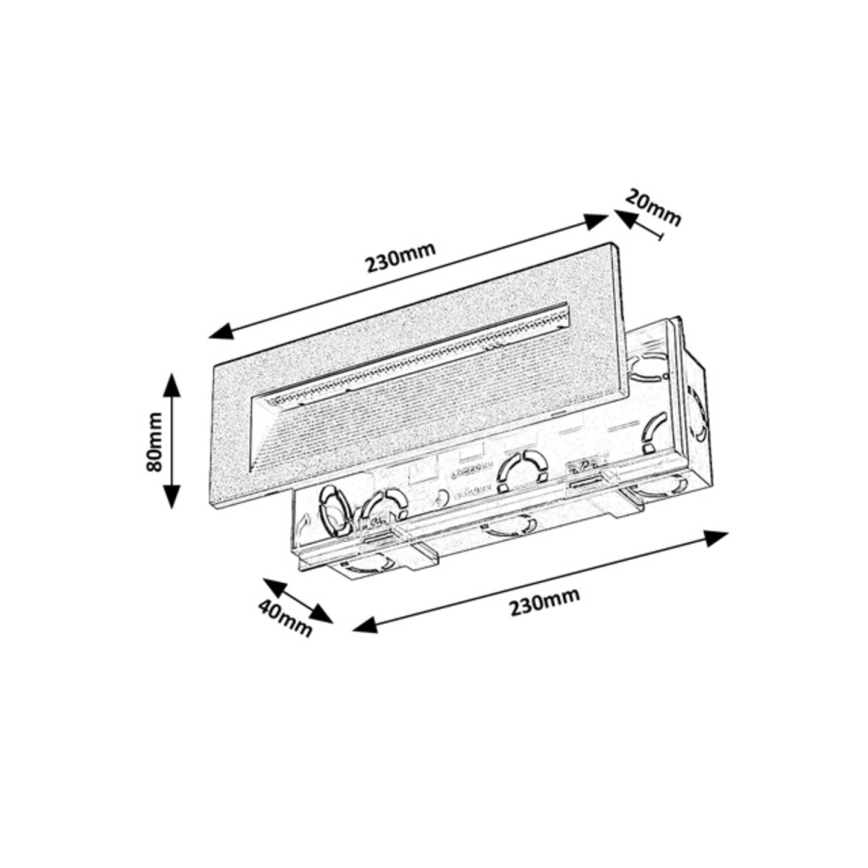 Rabalux - LED-utomhusväggarmatur 6W/230V IP65 svart