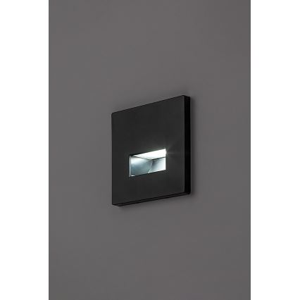 Rabalux - LED-trapparmatur LED/1W/230V 3000/4500/6500K svart