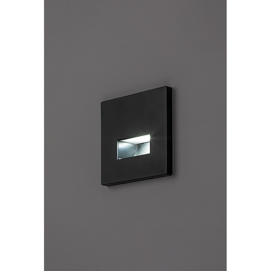 Rabalux - LED-trapparmatur LED/1W/230V 3000/4500/6500K svart