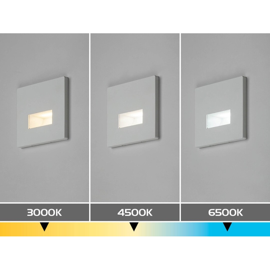 Rabalux - LED trapparmatur LED/1W/230V 3000/4500/6500K vit