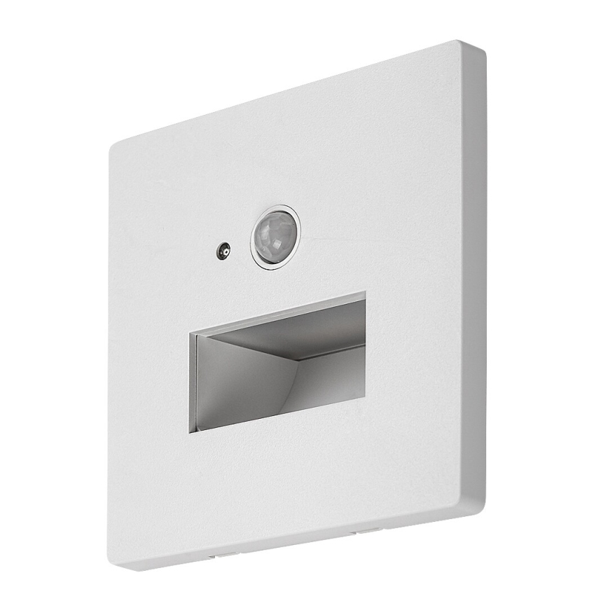 Rabalux - LED-trappbelysning med rörelse- och skymningssensor LED/1W/230V 3000/4500/6500K vit