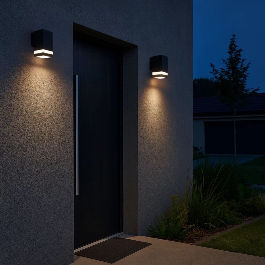 Rabalux - LED utomhusvägglampa LED/9W/230V IP65 antracit