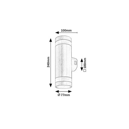Rabalux - Utomhusvägglampa LED/16W/230V IP65 brun