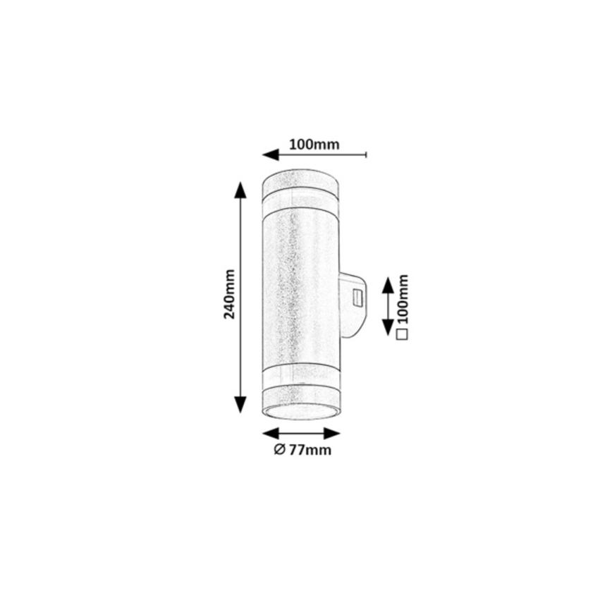 Rabalux - Utomhusvägglampa LED/16W/230V IP65 brun