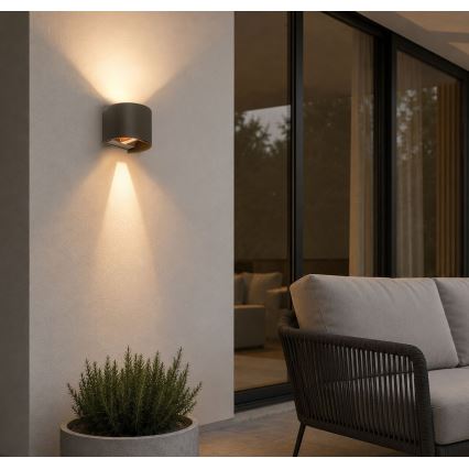 Rabalux - LED Utomhusvägglampa LED/5W/230V 2700/4000/6500K IP54 beige