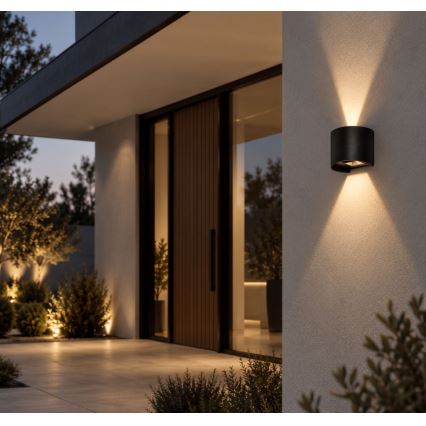 Rabalux - LED utomhusvägglampa LED/5W/230V 2700/4000/6500K IP54 svart