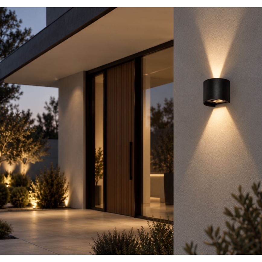 Rabalux - LED utomhusvägglampa LED/5W/230V 2700/4000/6500K IP54 svart