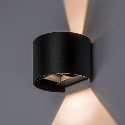 Rabalux - LED utomhusvägglampa LED/5W/230V 2700/4000/6500K IP54 svart