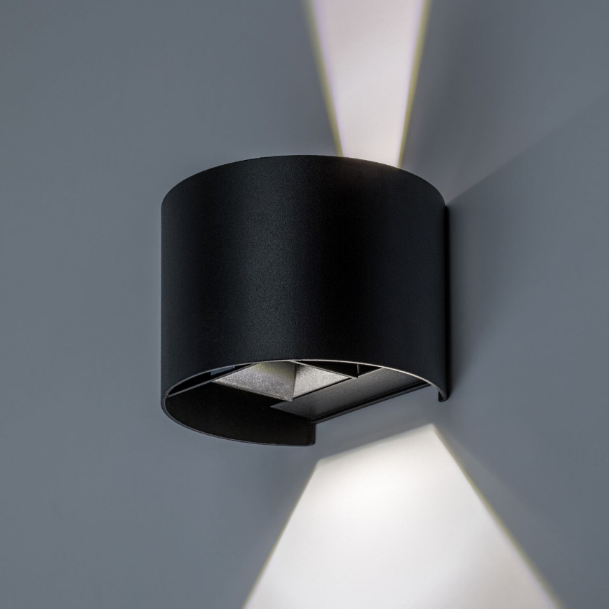 Rabalux - LED utomhusvägglampa LED/5W/230V 2700/4000/6500K IP54 svart