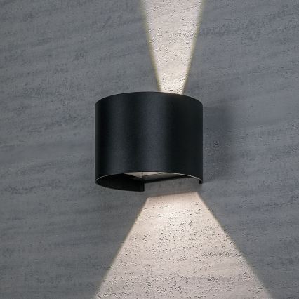 Rabalux - LED utomhusvägglampa LED/5W/230V 2700/4000/6500K IP54 svart