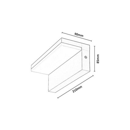Rabalux - LED utomhusväggarmatur LED/9W/230V IP54 beige
