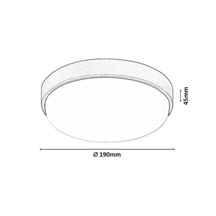 Rabalux - LED Utomhustaklampa LED/14W/230V IP54 vit