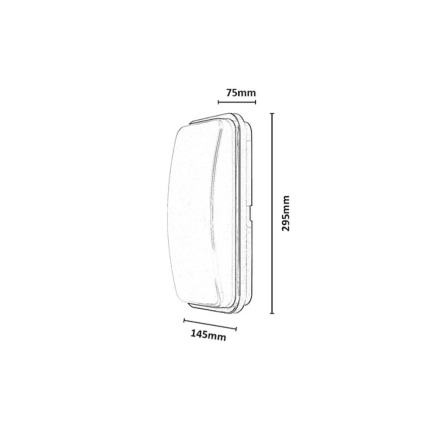 Rabalux - LED utomhusväggarmatur LED/20W/230V 4000K IP65