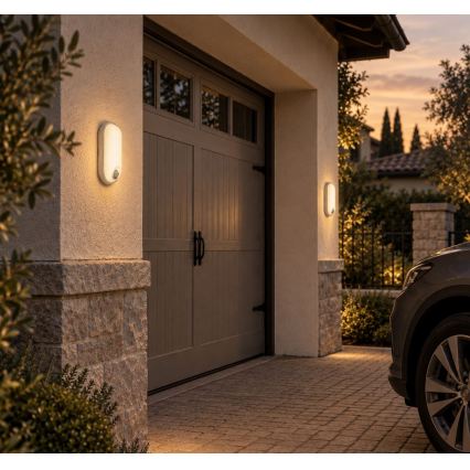 Rabalux - LED utomhustaklampa med sensor LED/15W/230V IP65 vit