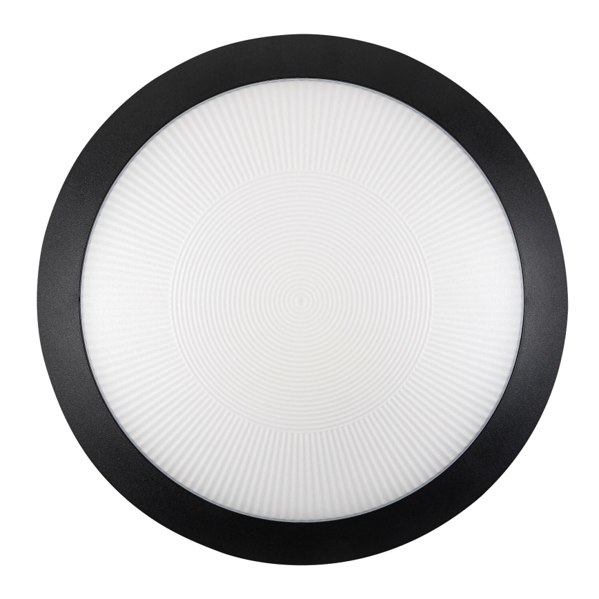 Rabalux - Utomhustakarmatur med rörelsesensor 1xE27/9W/230V IP65 Ø 30 cm svart