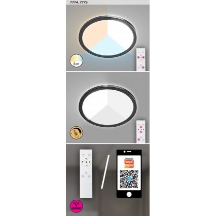 Rabalux - LED dimbar utomhustaklampa LED/15W/230V Wi-Fi Tuya 2700-6500K IP44 + fjärrkontroll