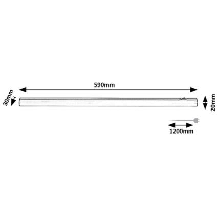 Rabalux - LED underkabinett belysning LED/9W/230V 4000K 59 cm
