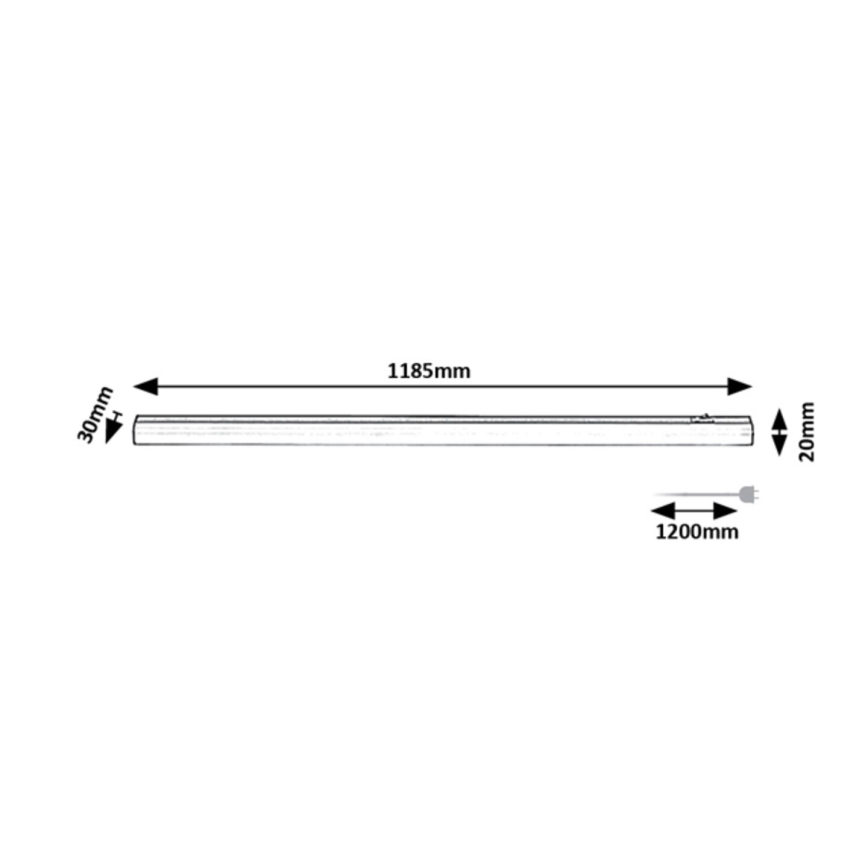 Rabalux - LED underbyggnadsbelysning LED/18W/230V 4000K 118 cm