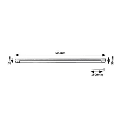 Rabalux - LED dimbar underskåpsbelysning med sensor LED/8W/230V 3000K 50 cm