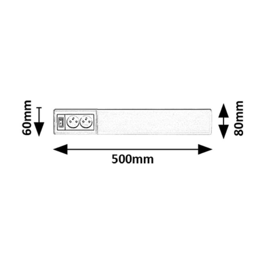 Rabalux - LED lampa för undersidan av köksskåp med lådor LED/10W/230V 4000K 50 cm vit