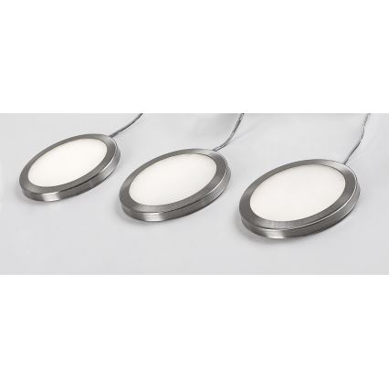 Rabalux - 3-pack dimbar LED-belysning för skåp LED/1W/230V 4000K