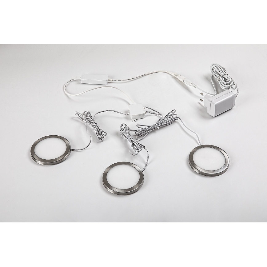 Rabalux - 3-pack dimbar LED-belysning för skåp LED/1W/230V 4000K