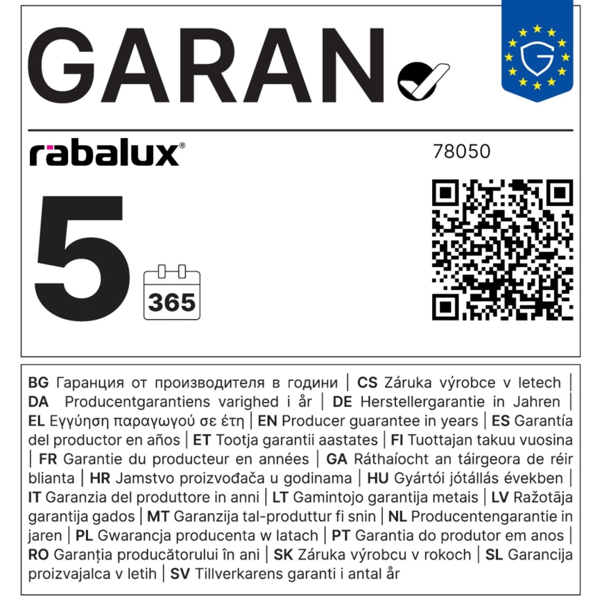 Rabalux - LED lampa för undersidan av köksskåp LED/20W/230V 4000K 83 cm vit