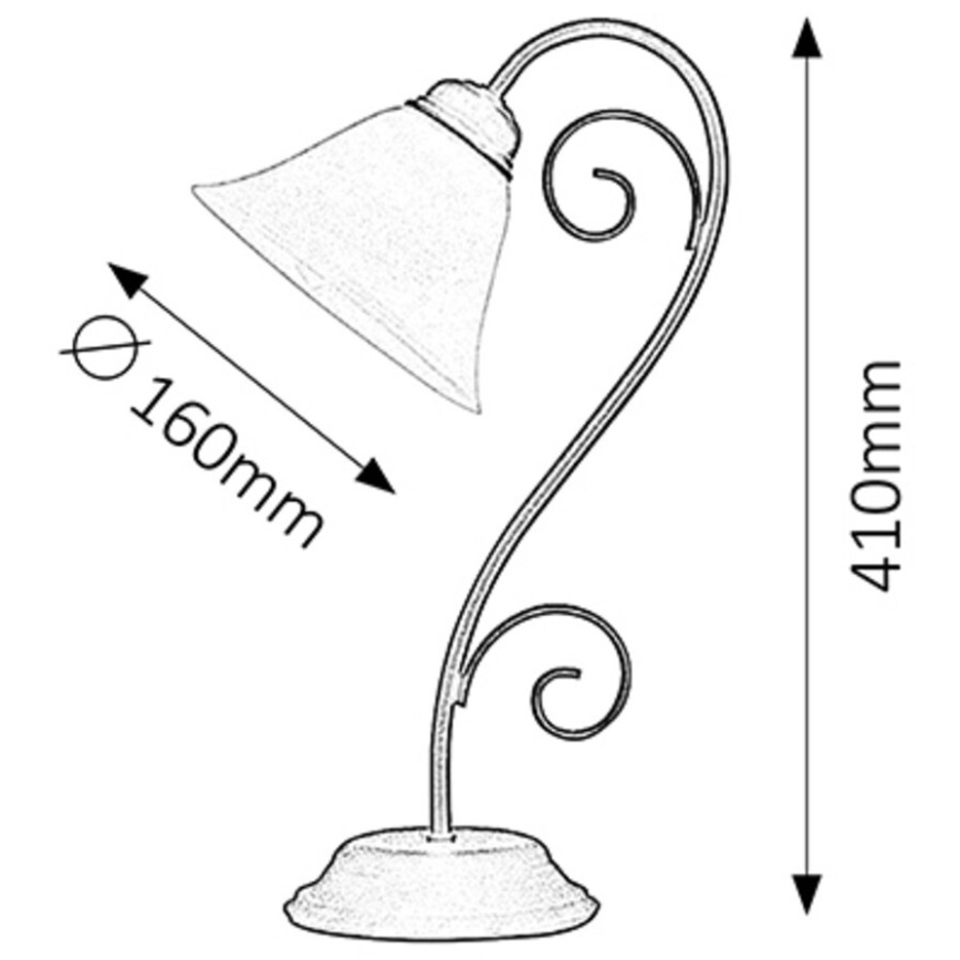 Rabalux 7812 - Bordslampa ATHEN 1xE14/40W/230V