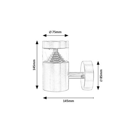 Rabalux - LED Utomhus vägglampa   LED/7W/230V IP54