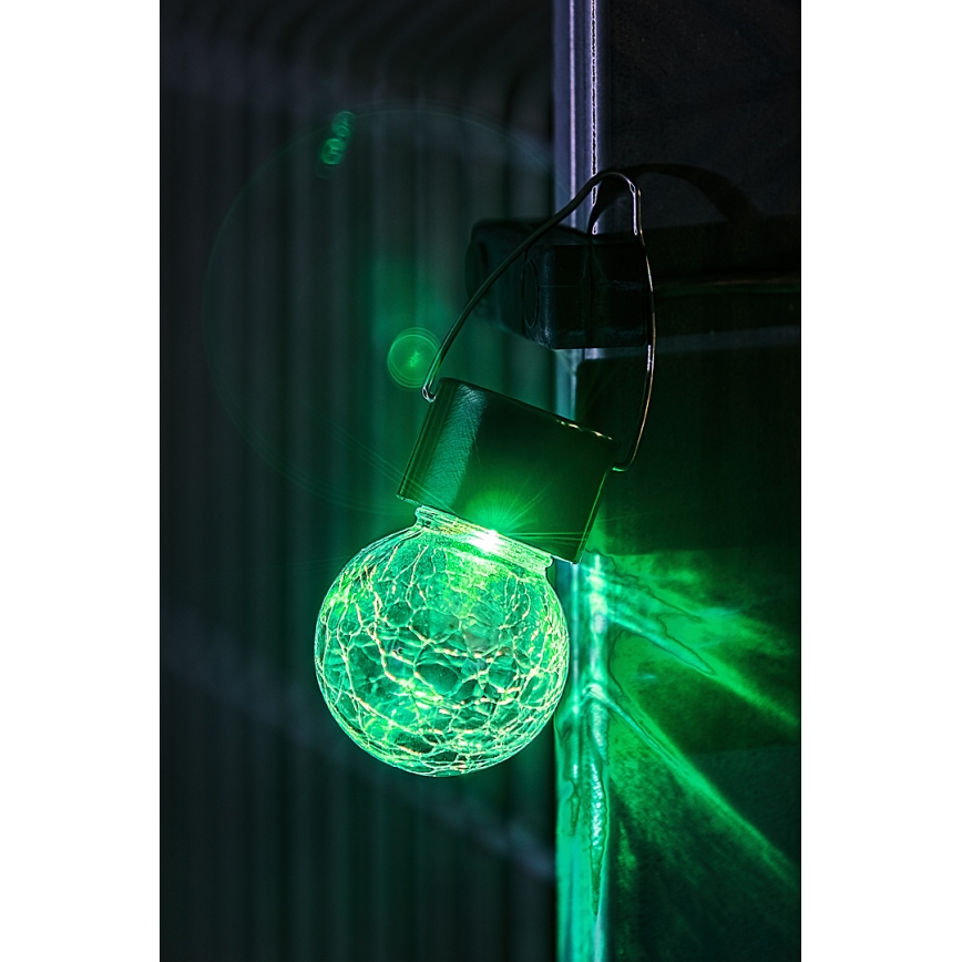 Rabalux - LED RGB Utomhus solcellslampa med strömbrytare LED/0,06W 60 mAh IP44