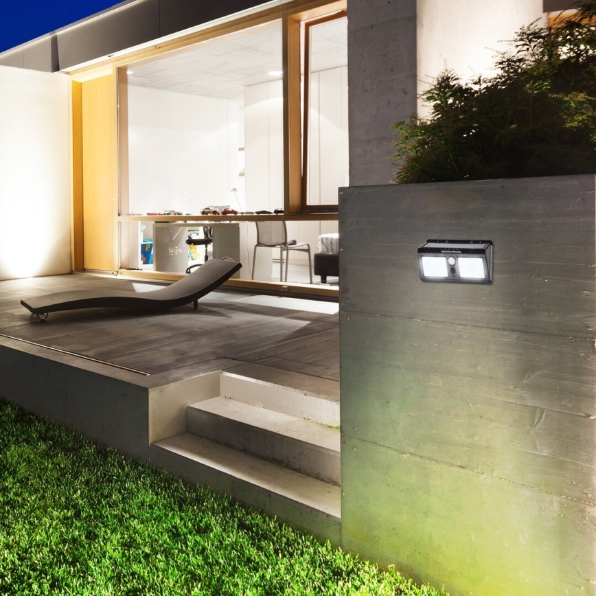 Rabalux - LED solcellsvägglampa med sensor IP44 1200 mAh