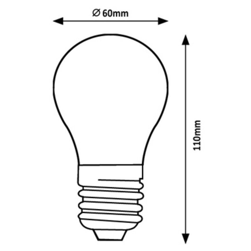 Rabalux - LED glödlampa A60 E27/4W/230V 3000K Energiklass A