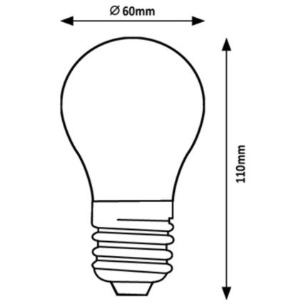 Rabalux - LED glödlampa A60 E27/4W/230V 4000K Energiklass A