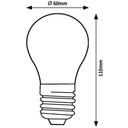 Rabalux - LED glödlampa A60 E27/7W/230V 4000K Energiklass A