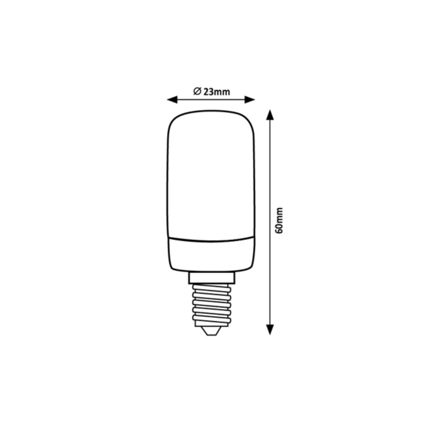 Rabalux - LED glödlampa T20 E14/2W/230V 4000K
